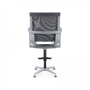 Cadeira de escritório central com apoio de braço fixo
