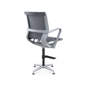 Cadeira de escritório central com apoio de braço fixo