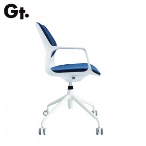 Ergonomiczne krzesło biurowe dla gości konferencyjnych z tkaniny