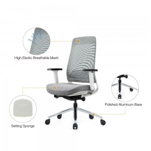 Многофункциональное офисное кресло для персонала с сеткой
