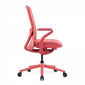Sedia da ufficio girevole ergonomica in tessuto inclinabile con schienale lombare di alta qualità