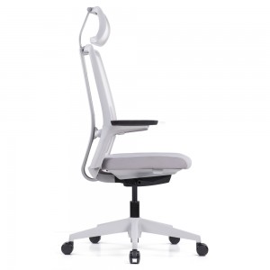 Ergonomiczne krzesło biurowe z siateczką motylkową i wysokim oparciem