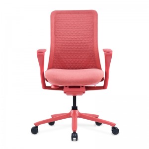 Office Chair Goodtone Mid Back Pink Mesh Task Modern Ergonomic Swivel Adjustable for Office Home