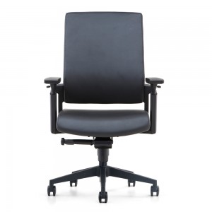 Leren Boss Office Swiel-stoel met lage rugleuning