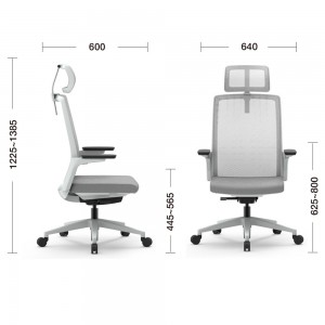 Высококачественное удобное офисное кресло со спинкой