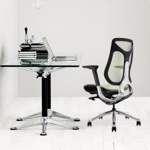 Luxury ergonomic high back task chair office mesh chair with footrest
