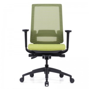 Модный дизайн зеленый средний стул из ткани бэк-офиса для персонала