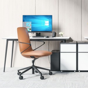 Modern Office Fruniture Executive Xiratoria ergonómica de coiro cadeiras de oficina