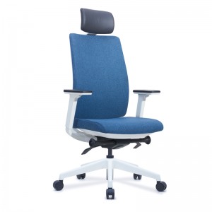 Goodtone Тканевое поворотное эргономичное офисное кресло с высокой спинкой