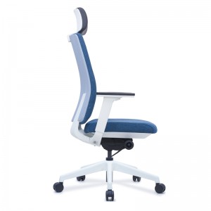 Goodtone Тканевое поворотное эргономичное офисное кресло с высокой спинкой