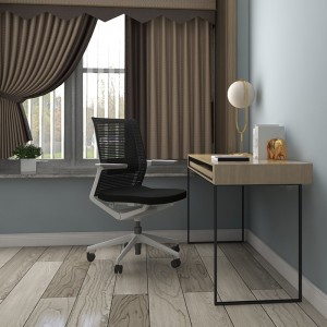 Moderner drehbarer Büro-Netzstuhl mit Rollen, Heimbüromöbel