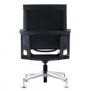 Prov-1 เก้าอี้สำนักงานประชุมผ้าสีดำ