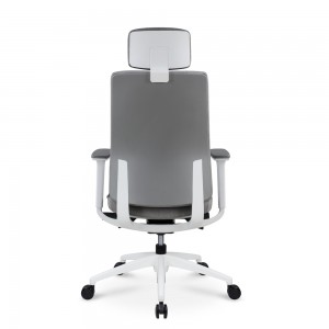 Goodtone Luxe Executive bureaustoel van grijze stof