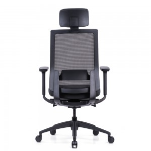 كرسي مكتب شبكي أسود مريح قابل للتعديل من Goodtone
