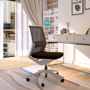 Moderne draaibare bureaustoel met wielen, kantoormeubilair voor thuis