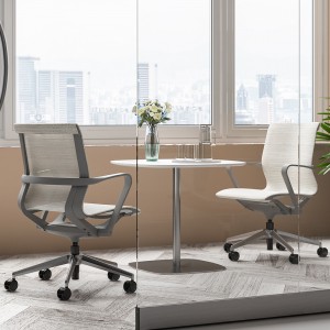 Goodtone Furniture Original Design Stylish Back Tilt White Full Mesh Swivel Office Chair