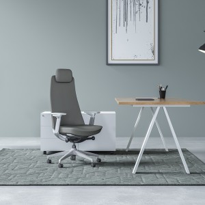 High Back Executive Fabric Office Chair with Lumbar Support