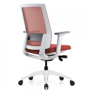 Einfacher roter, stilvoller ergonomischer Bürostuhl