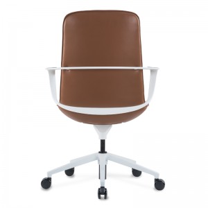 Good Quality Mid Back PU Synthetic Faux Leather Comfortable Executive Manager Swivel Office Chair