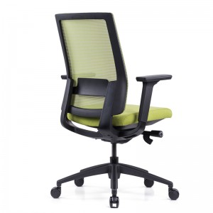 Fashion Design Zielone krzesło z tkaniny biurowej dla personelu w połowie zaplecza