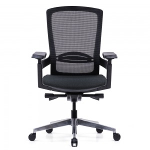 Cadeira giratória ergonômica giratória para escritório com encosto em malha de alta qualidade