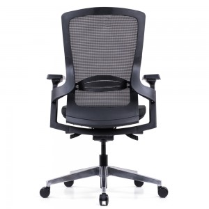 Cadeira giratória ergonômica giratória para escritório com encosto em malha de alta qualidade