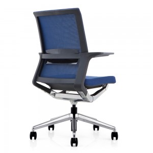 Ergonomiczne krzesło biurowe z siatkowym oparciem i gąbką