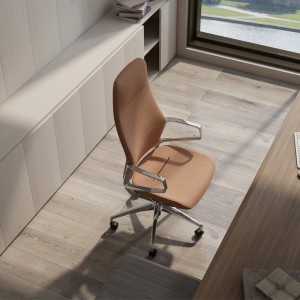 Cadeira de escritório diretor de couro PU com cadeira de design de alta qualidade Cadeira de escritório executivo com encosto alto