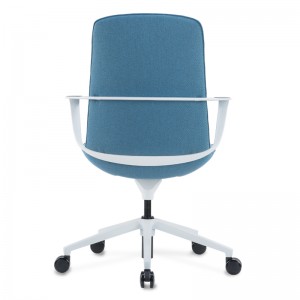 Cadeira de escritório em tecido com parte traseira média