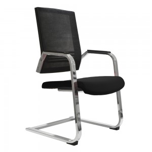 Metalowe spotkanie biurowe lub krzesło dla gości