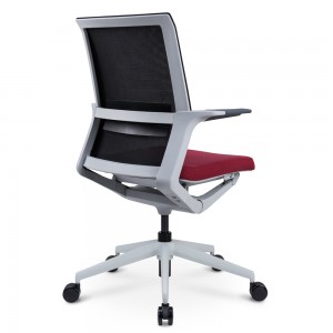 Cadeira giratória ergonômica para escritório com mesa de malha moderna