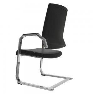 Krzesło biurowe dla gości ze sztucznej skóry