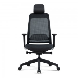 직원을 위한 블랙 메쉬 세련된 사무실 의자