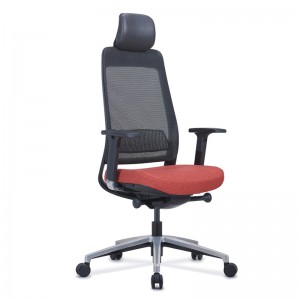 Cadeira de escritório executiva com apoio de cabeça Cadeira giratória multifuncional com apoio de braço ajustável