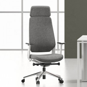 High Back Fabric Computer Office Swivel Chair Lean Forward