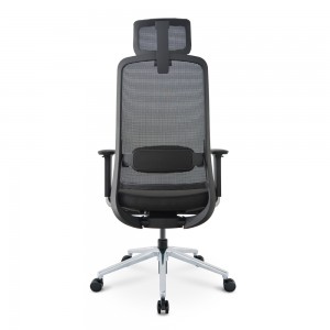Zwarte mesh verstelbare ergonomische bureaustoel