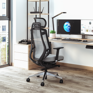 Modern Office Furniture Ergonomic Adjustable High Back Swivel Mesh Office Chair with Headrest