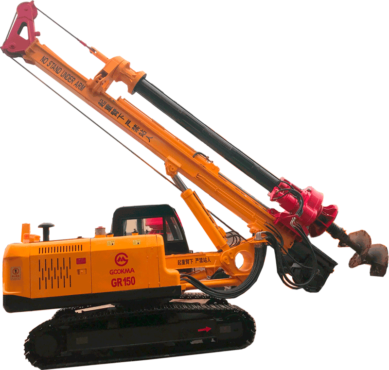 Method of Rock Crushing for a Rotary Drilling Rig