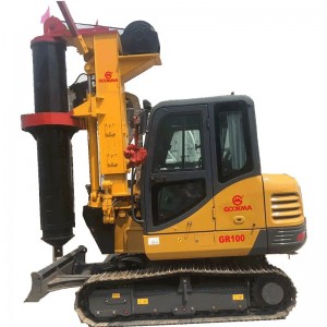 High reputation Mini Hydraulic Pile Driver Bored Piling Rotary Drilling Rig 10m