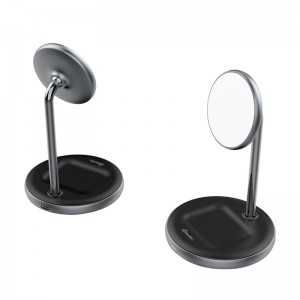 Magnetic 2 in 1 Wireless Charging Stand for iPhone and Airpods