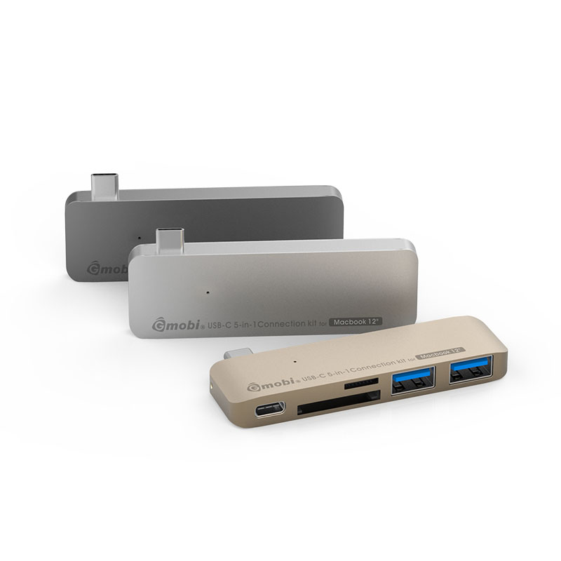 Professional Usb C To Usb Hub Companies –  5 In 1 USB C Card Reader Adapter Docking Station Hub – Gopod