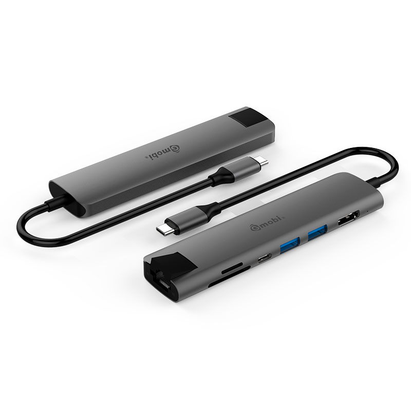 Thunderbolt 3 Usb C Suppliers –  7-in-1 USB C Hub with HDMI and Gigabit Ethernet  – Gopod