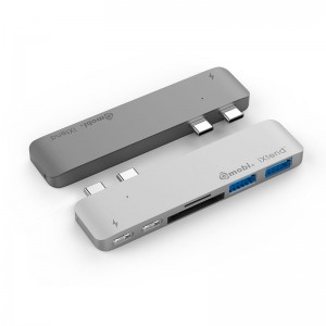 Professional Hdmi To Usb C Adapter Suppliers –  6 In 1 USB C Thunderbolt 3 USB-C Card Reader Hub  – Gopod