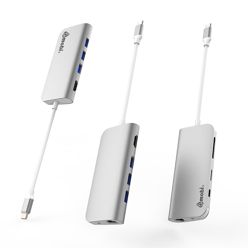 Professional Type C Adapter Suppliers –  9 in 1 Multiport USB-C Hub – Gopod