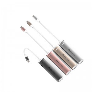 Professional Usb C Pd Companies –  6 in 1 HDMI & Ethernet Multiport USB-C Hub Adapter  – Gopod