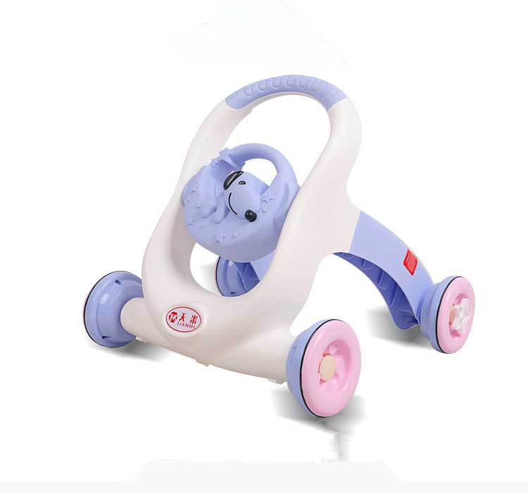2022 Best selling good quality 4 in 1/8 wheels plastic for baby first step baby walker push handle