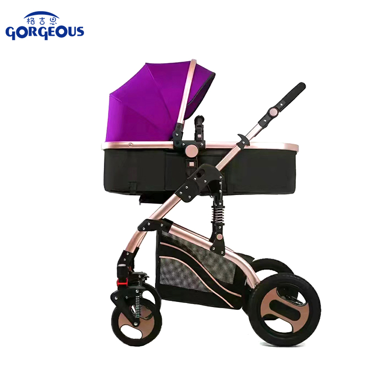 Adjustable height baby carrier hot mom baby folding stroller 3 in 1 2022 with cheap price