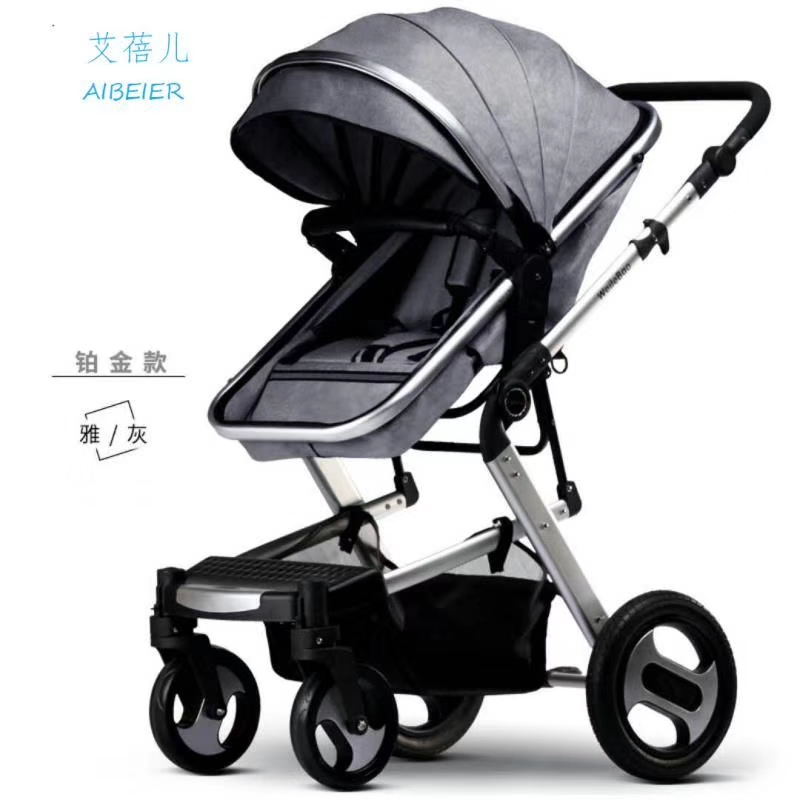 Aluminum alloy frame twin baby stroller double baby stroller twins