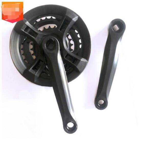 black color 3S bicycle chainwheel and crank set