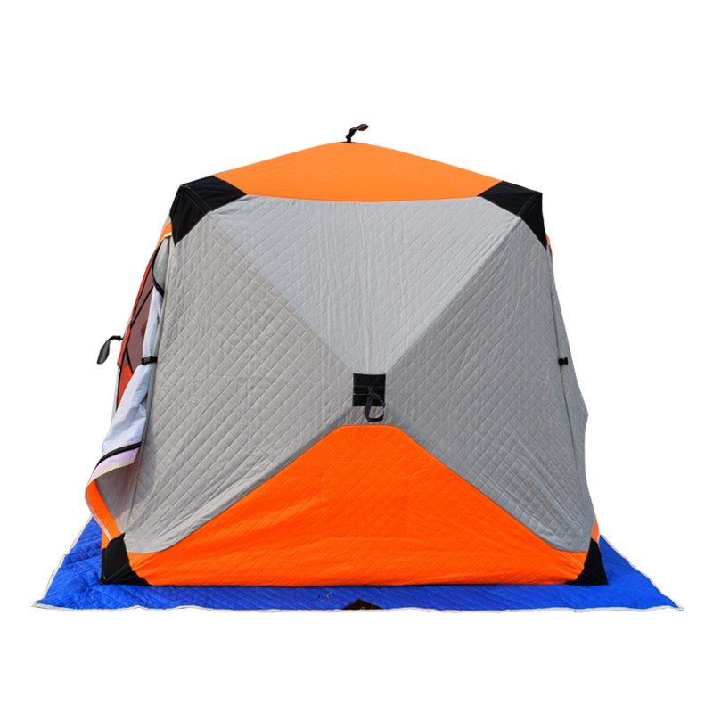 China Waterproof Pop-up Portable Ice Shelter Tent Insulated Ice Shelter  Fishing Tent with Carrier Bag Manufacture and Factory